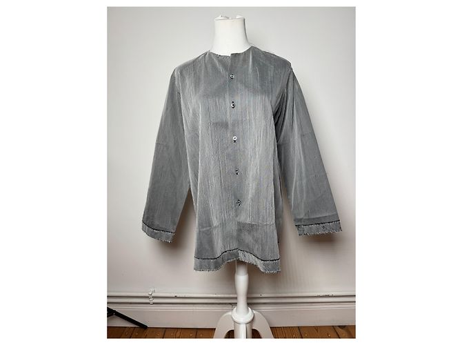 Comme Des Garcons Vintage Comme Des Garçons Tricots Hemd Silber 40/L - Ansicht 7