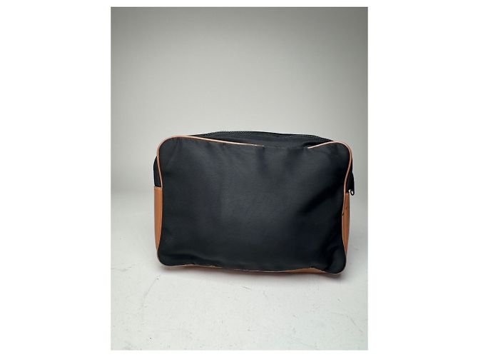 Clutch Vintage Courreges Nero Marrone - vista 3