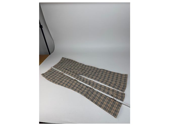 Vintage Burberry Nova Check Pants 38/M Beige - view 5