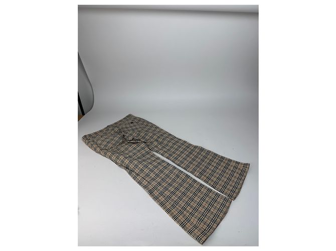 Vintage Burberry Nova Check Pants 38/M Beige - view 6