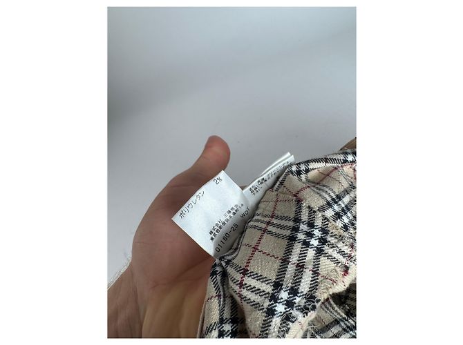 Vintage Burberry Nova Check Pants 38/M Beige - view 9