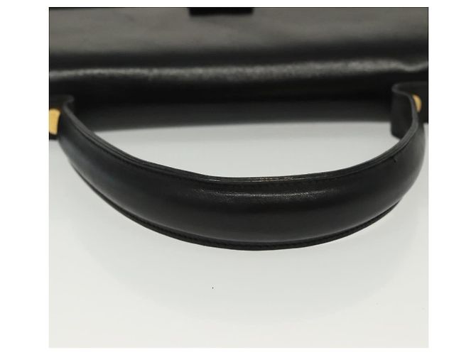 Salvatore Ferragamo Vala Leather Nero - vista 7