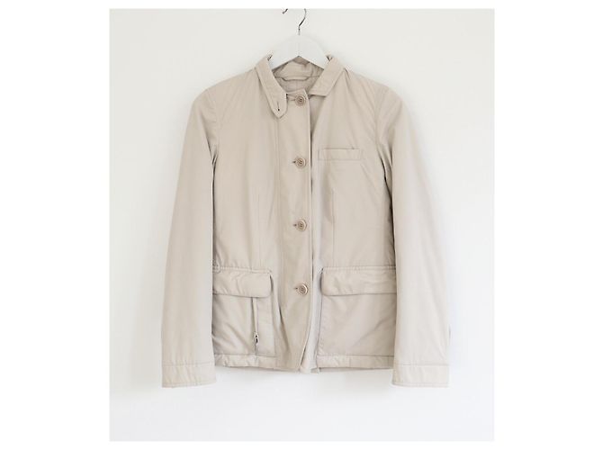 Loro Piana Roadster Anorak-Jacke mit Kaschmirfutter Beige - Ansicht 2