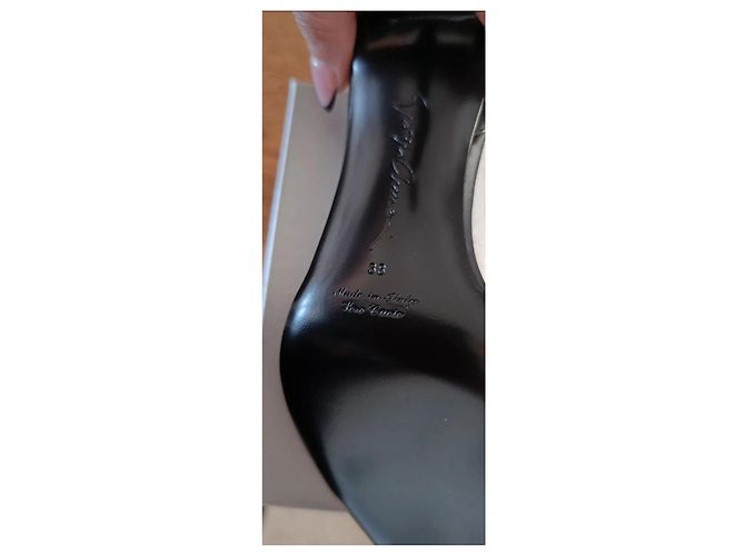 Giorgio Armani Slingback eleganti in pelle nera 38 Nero - vista 4
