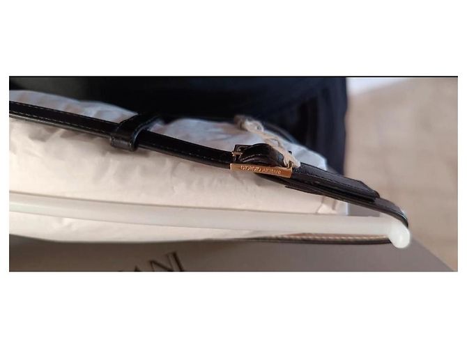 Giorgio Armani Slingback eleganti in pelle nera 38 Nero - vista 8