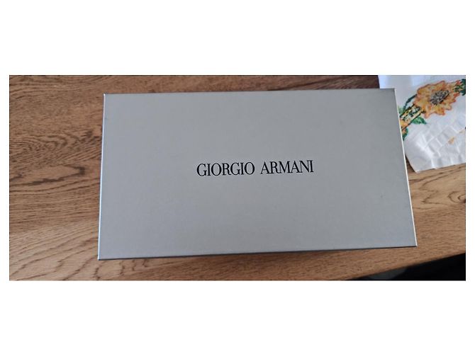 Décolleté Slingback Giorgio Armani Blu Elettrico Scamosciato 38 Blu chiaro - vista 12