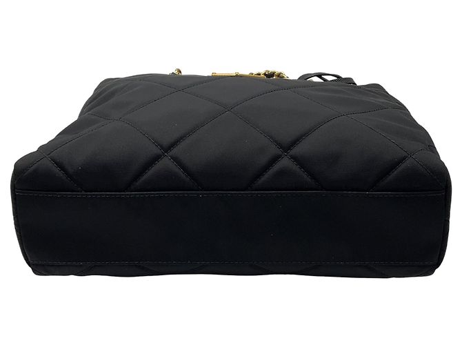 Borsa tote piccola Prada Re-Nylon nera Impuntu trapuntata Re-Edition 1995 Chaine Nero - vista 4
