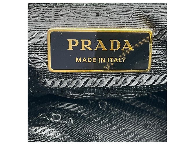 Borsa tote piccola Prada Re-Nylon nera Impuntu trapuntata Re-Edition 1995 Chaine Nero - vista 8