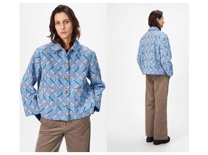 Autre Marque Giacca Nue Notes Presley Blu Arlecchino Multicolore - vista 2