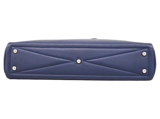 Borsa Tote Victoria 40 di Hermès Blu navy - vista 3