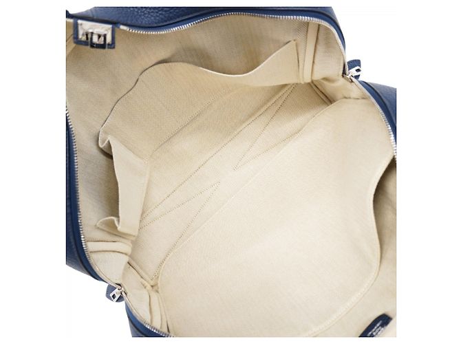 Borsa Tote Victoria 40 di Hermès Blu navy - vista 4