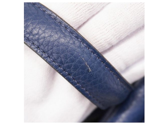 Borsa Tote Victoria 40 di Hermès Blu navy - vista 9