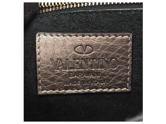 Borsa a Spalla Valentino Rockstud D'oro - vista 4