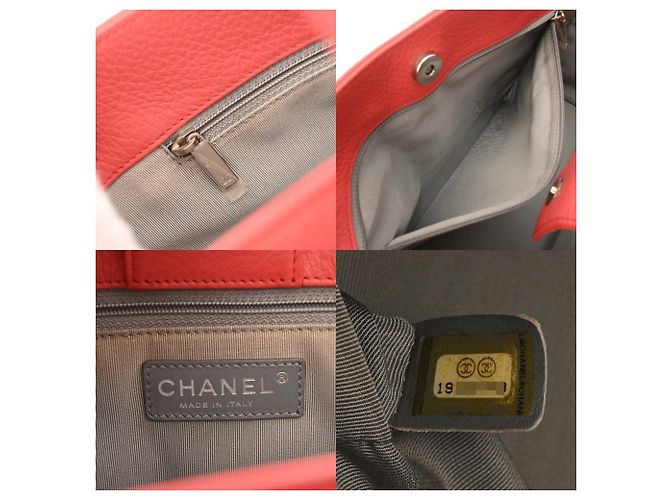 Borsa Executive Chanel in Pelle Rosa Rosso - vista 10