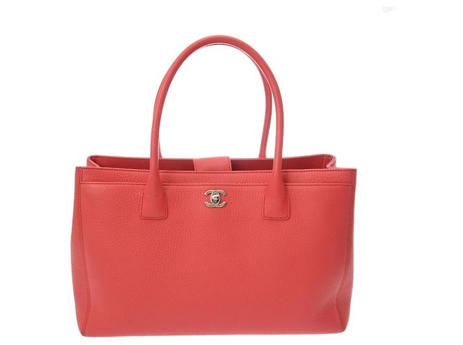 Borsa Executive Chanel in Pelle Rosa Rosso - vista 2