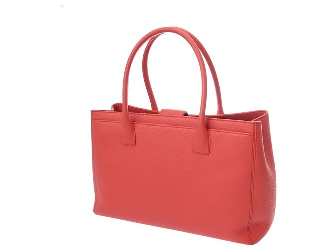 Borsa Executive Chanel in Pelle Rosa Rosso - vista 3