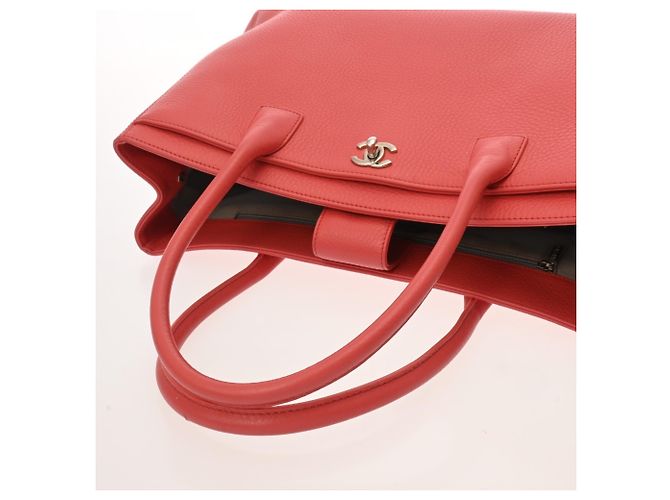 Borsa Executive Chanel in Pelle Rosa Rosso - vista 4