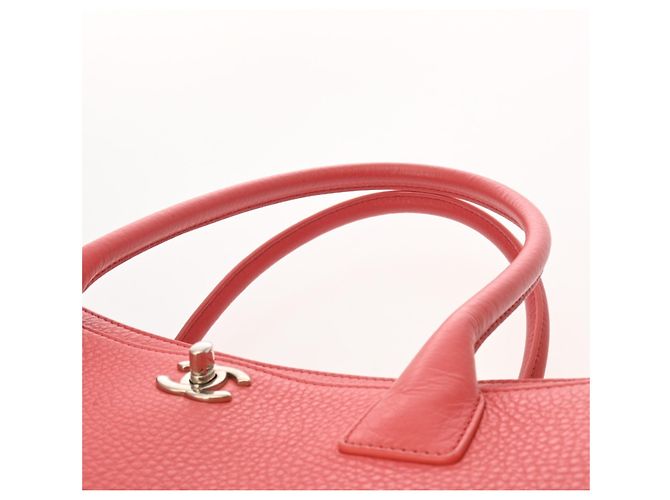 Borsa Executive Chanel in Pelle Rosa Rosso - vista 5