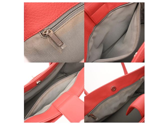 Borsa Executive Chanel in Pelle Rosa Rosso - vista 9