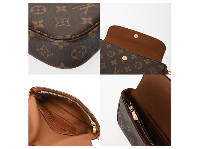 Louis Vuitton Monogram Geldbörse mit Kette Ivy Brown Braun - Ansicht 10