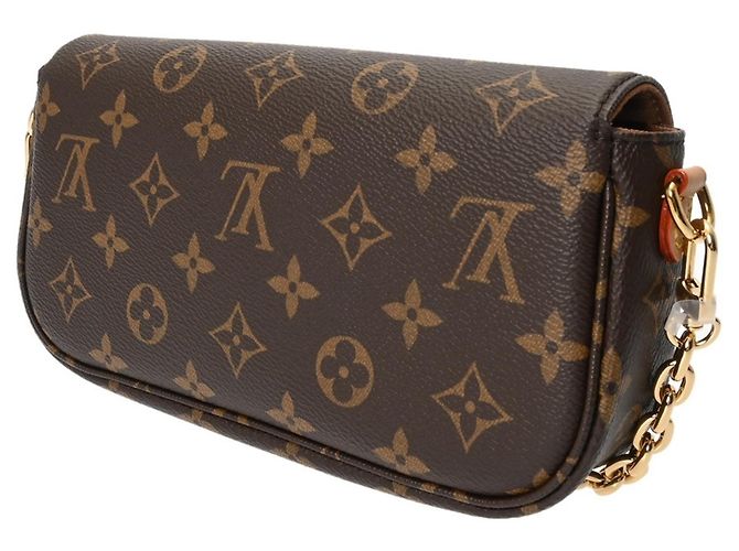 Louis Vuitton Monogram Geldbörse mit Kette Ivy Brown Braun - Ansicht 3
