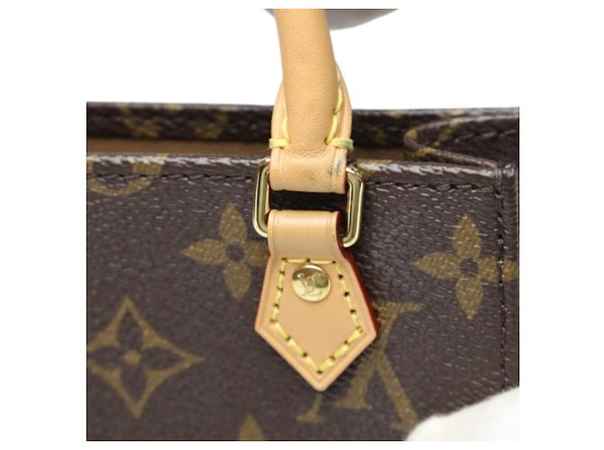 Borsa a Spalla Petite Sac Plat Monogramma Louis Vuitton Marrone - vista 13