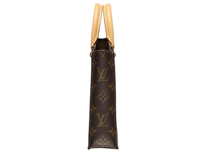 Borsa a Spalla Petite Sac Plat Monogramma Louis Vuitton Marrone - vista 4