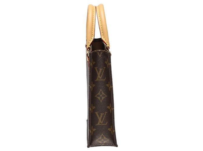 Borsa a Spalla Petite Sac Plat Monogramma Louis Vuitton Marrone - vista 5