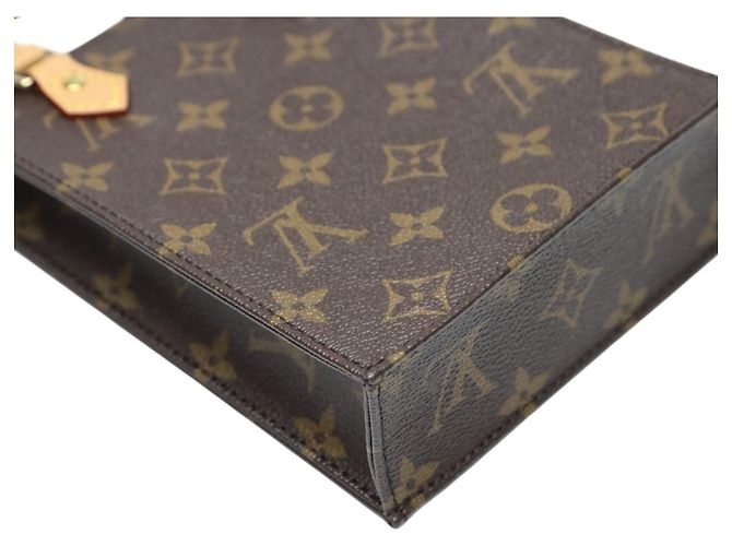 Borsa a Spalla Petite Sac Plat Monogramma Louis Vuitton Marrone - vista 7