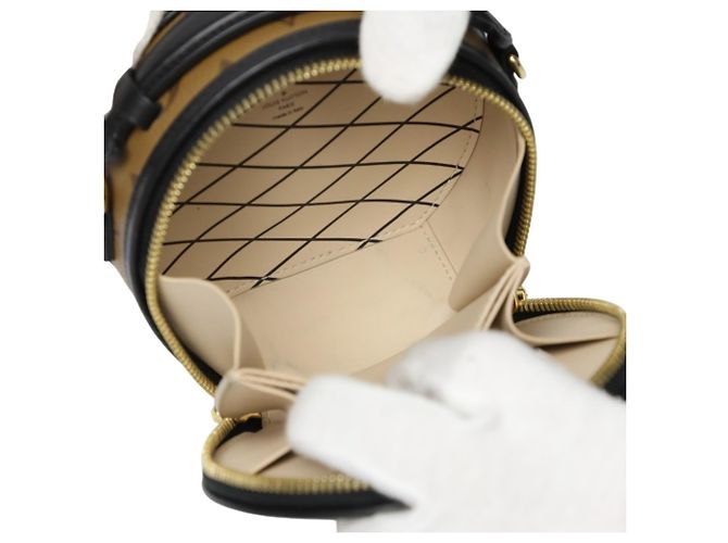 Borsa a Spalla Mini Boite Chapeau Monogram Reverse Louis Vuitton Marrone Monogramma - vista 13