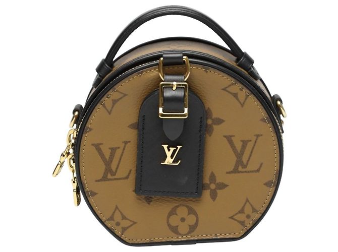 Borsa a Spalla Mini Boite Chapeau Monogram Reverse Louis Vuitton Marrone Monogramma - vista 3