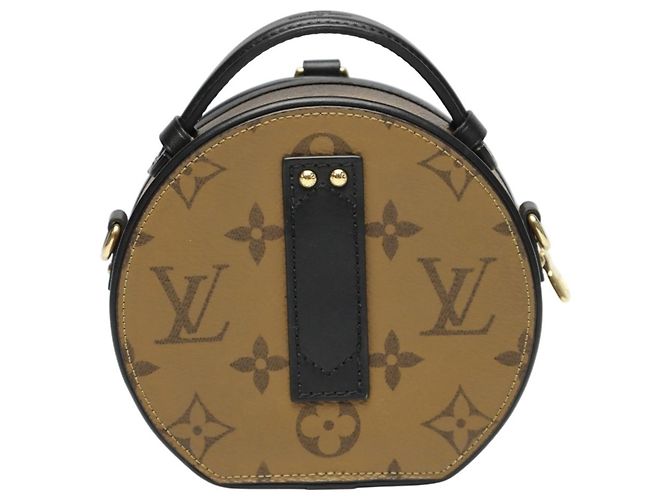 Borsa a Spalla Mini Boite Chapeau Monogram Reverse Louis Vuitton Marrone Monogramma - vista 4