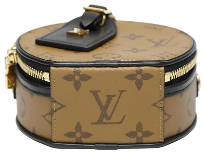 Borsa a Spalla Mini Boite Chapeau Monogram Reverse Louis Vuitton Marrone Monogramma - vista 6