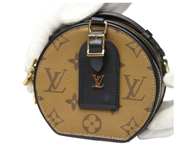 Borsa a Spalla Mini Boite Chapeau Monogram Reverse Louis Vuitton Marrone Monogramma - vista 9