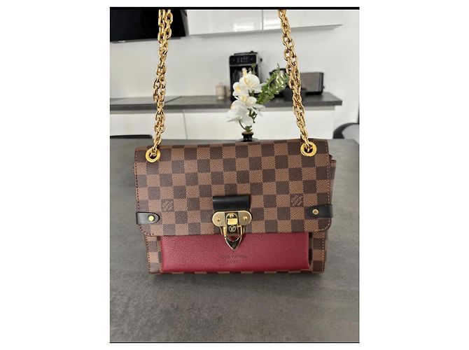 Bolsa de mão Louis Vuitton Vavin em couro marrom escuro Castanho escuro - vista 2