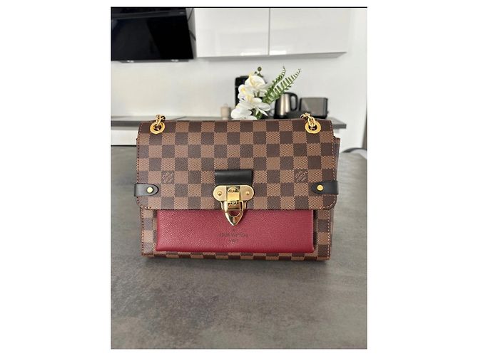 Bolsa de mão Louis Vuitton Vavin em couro marrom escuro Castanho escuro - vista 3