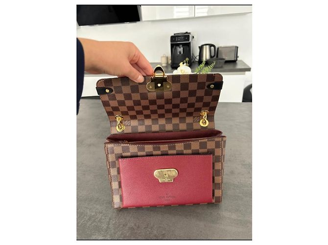 Bolsa de mão Louis Vuitton Vavin em couro marrom escuro Castanho escuro - vista 4