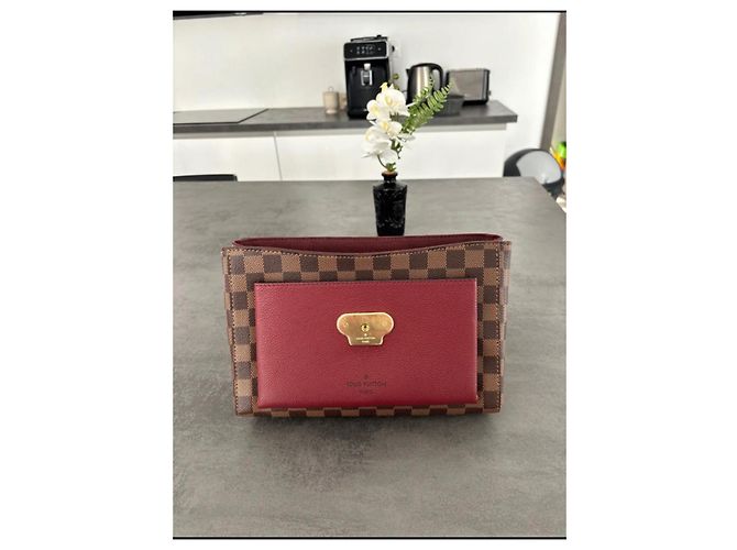 Bolsa de mão Louis Vuitton Vavin em couro marrom escuro Castanho escuro - vista 7