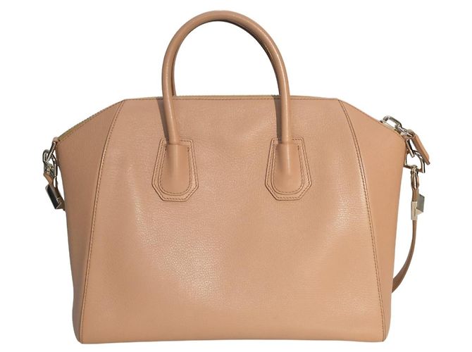 Autre Marque Givenchy Antigona Medium Tasche aus nude-beigem Leder - Ansicht 2