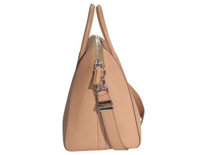Autre Marque Givenchy Antigona Medium Tasche aus nude-beigem Leder - Ansicht 3