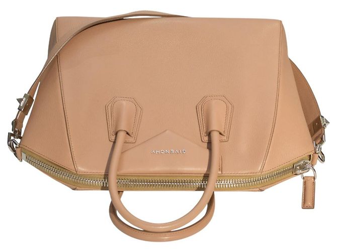 Autre Marque Givenchy Antigona Medium Tasche aus nude-beigem Leder - Ansicht 5