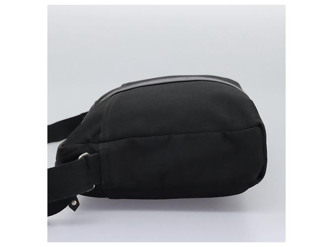 Borsa a tracolla in nylon MM Acapulco di Hermès Nero - vista 3