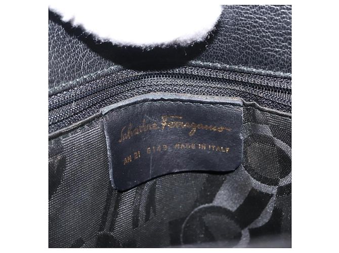 Borsa Gancini in pelle Salvatore Ferragamo Nero - vista 6