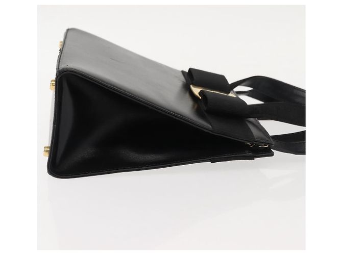 Borsa Tote Vara Bow convertibile in pelle Salvatore Ferragamo piccola Nero - vista 3