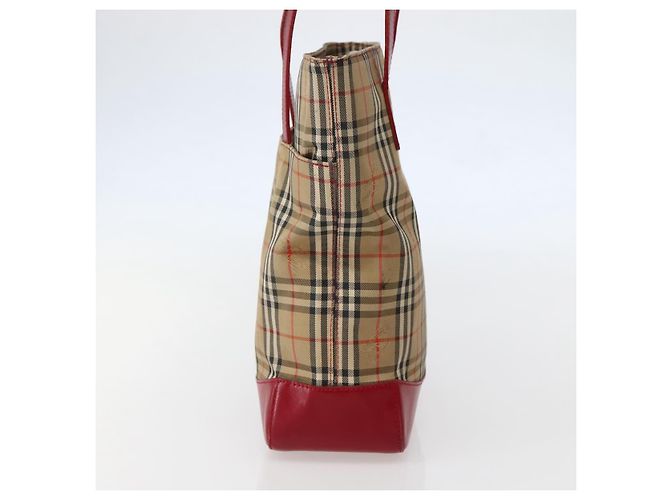 Burberry Nova Check Tote canvas check pattern Small Beige - view 3