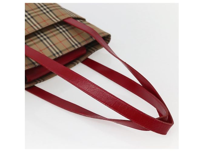 Burberry Nova Check Tote canvas check pattern Small Beige - view 7
