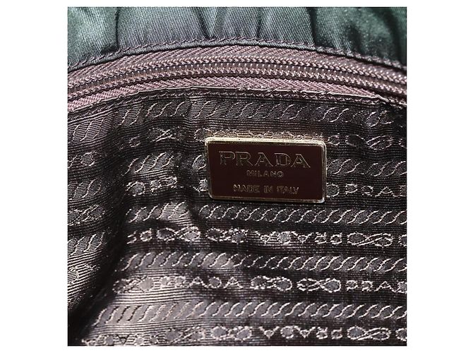 Prada Vintage Tote Tessuto Cachi - vista 6