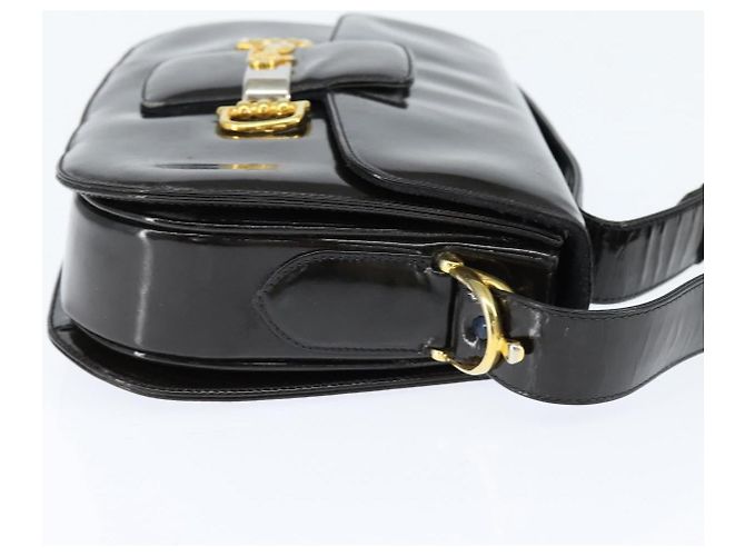 Céline Clutch in pelle Vintage Carriage di Celine Nero - vista 4