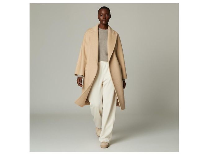 Abrigo Max Mara Crine de lana de camello beige - vista 2