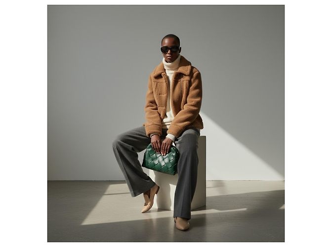 Max Mara Teddino Jacke Wolle Camel Kamel - Ansicht 7